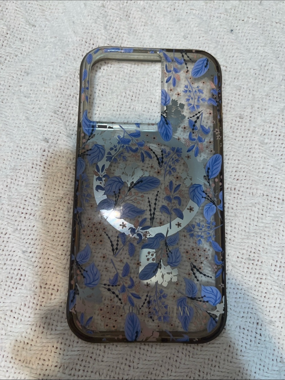 iPhone 13 Pro case blue floral